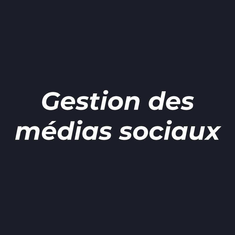 Gestion des médias sociaux